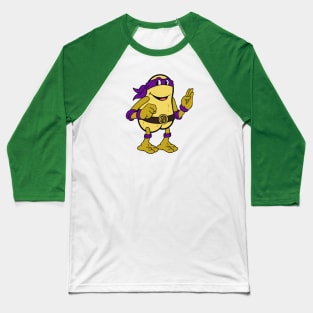 Teenage Mutant Nutty Turtle- Purple Baseball T-Shirt